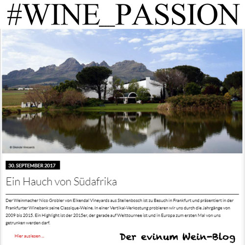 Blog #Wine_Passion Eikendal