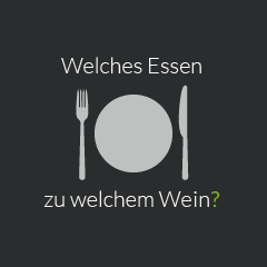 evinum Icon Homepage, passende Essensvorschläge zum Wein